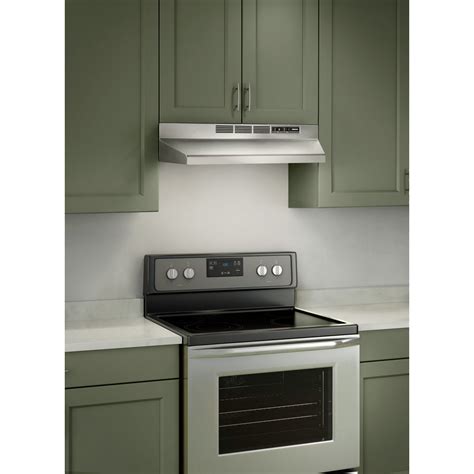 30 under cabinet range hood black stainless steel|range hood 30 inch ductless.